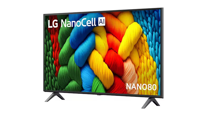 LG 43" NANO80 Smart 4K NanoCell UHD AI TV (2025) with webOS 25