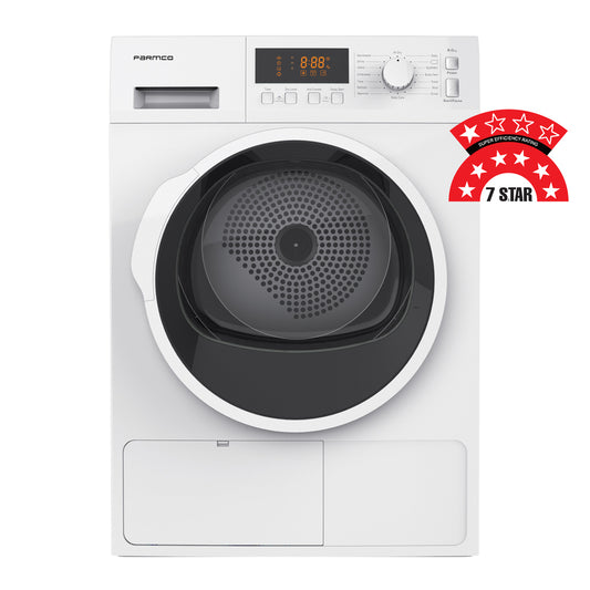 Parmco DR8WHP 8KG Dryer, Heat Pump, White