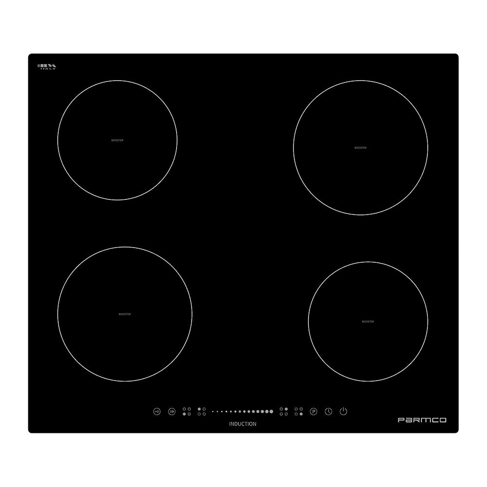 Parmco HO36BI4 600mm, Induction, Black, 4 Element Cooktop