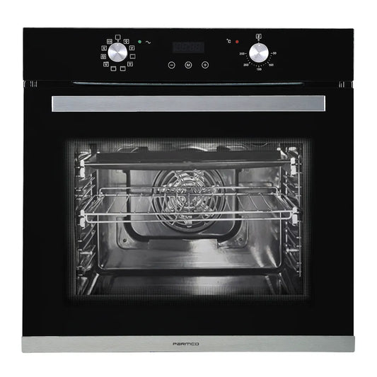 Parmco OV16B10 600mm 80 Litre Oven, 10 Function, Black