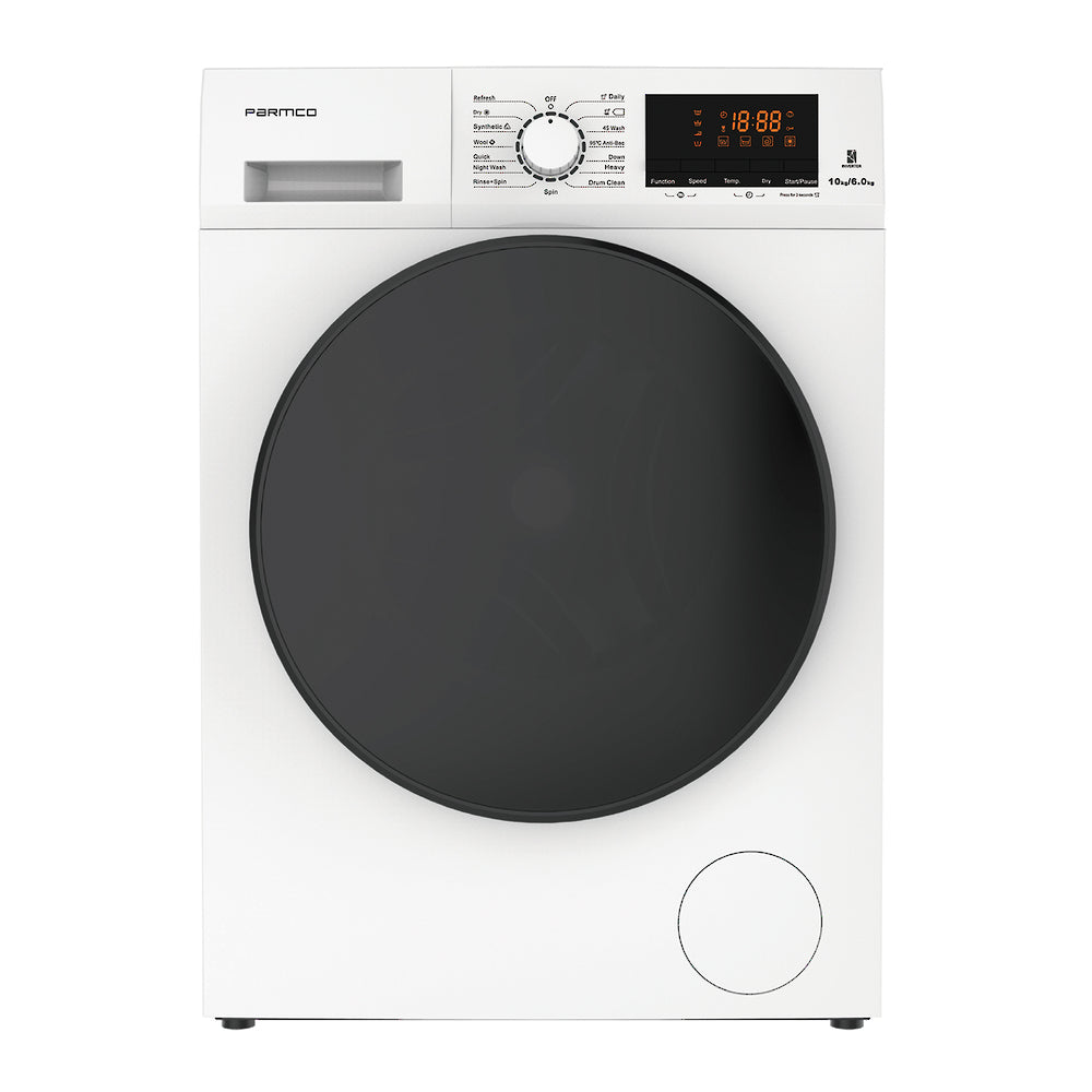 Parmco WD106WF02 6KG Dryer Condensor / 10KG Washer, White