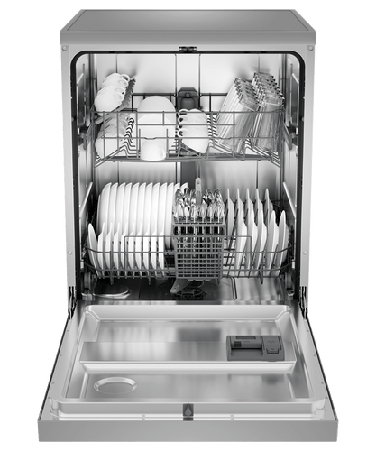 Haier HDW13F0S1 60cm Silver Dishwasher