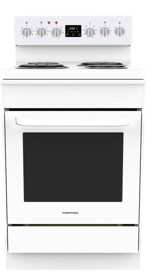 Parmco FS60WR8 8 Function Freestanding Radiant Coil Stove with Electric Oven