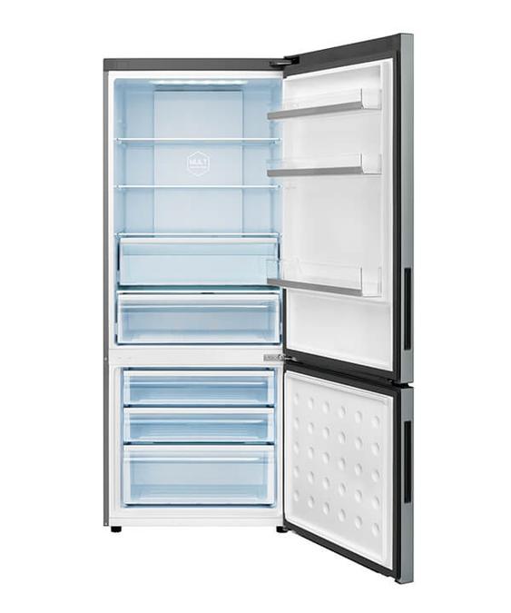 Haier HBM450SA1 Silver Bottom Mount Fridge Freezer