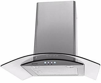 Parmco T4-11GLA-6 Stainless Steel 900mm Curved Glass Canopy