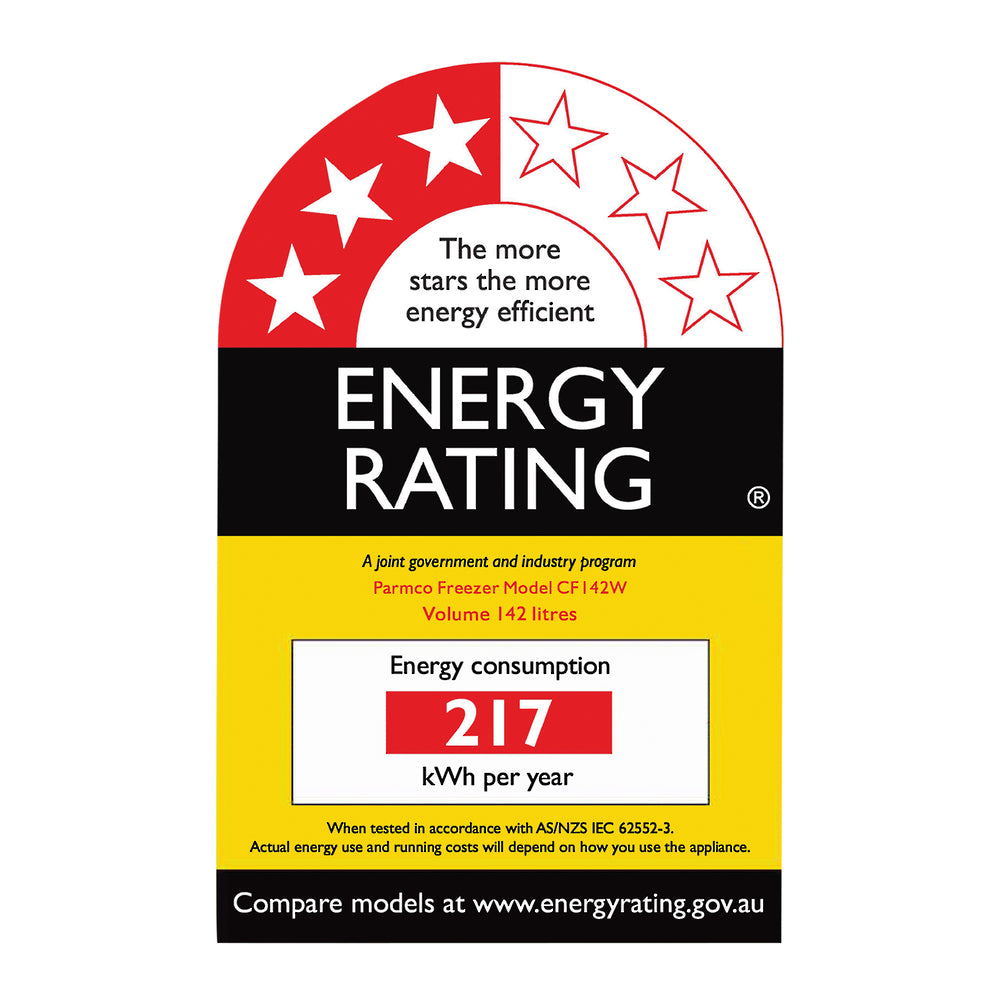 Parmco CF142W 142L Chest Freezer, White