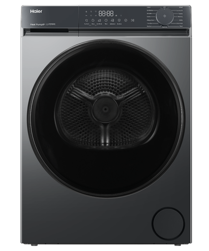 Haier HDHPS80KB1 8kg Series 300  Heat Pump Dryer Grey