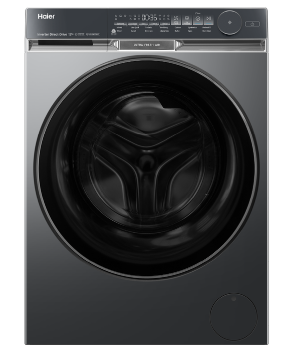 HWF12DB1  Haier  12kg Front Load Washing Machine Charcoal