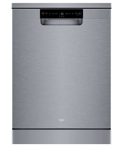 Haier HDW13F0S1 60cm Silver Dishwasher