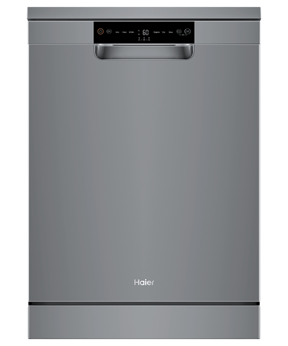 Haier HDW13F0PS1 60cm Silver Dishwasher