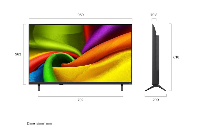 LG 43NU850B6LA 43" Smart  AI 4K LED Smart 2026 TV