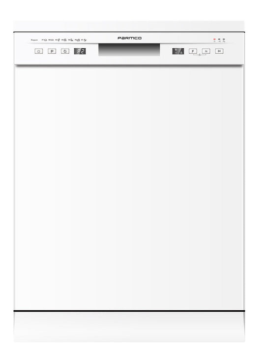 Parmco DW6WP 600mm White Economy Plus Dishwasher 14 Place