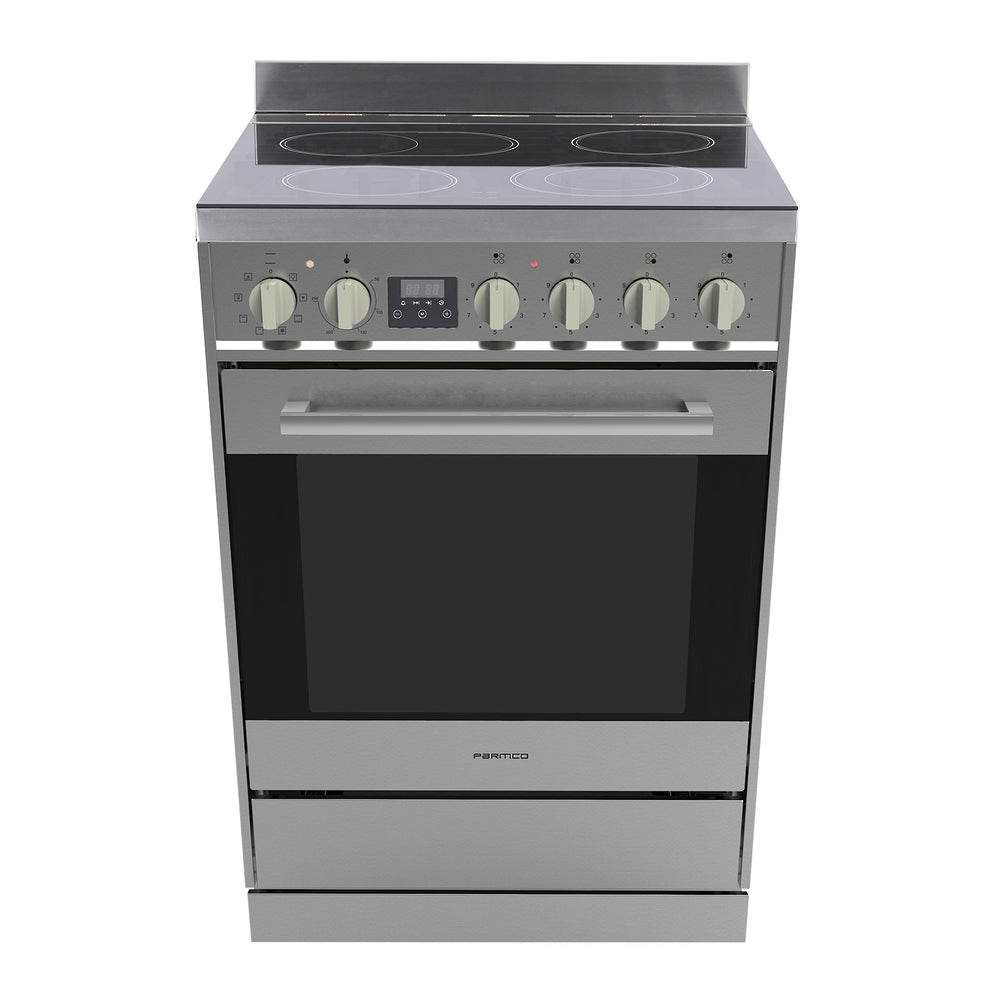Parmco FS600SC Freestanding Stove, 600mm, Stainless Steel Ceramic
