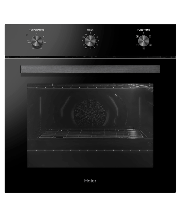 Haier HWO60S4LMB2 60cm Single Built-in Oven 4 Function Black