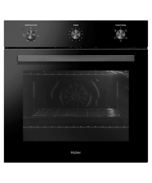 Haier HWO60S4LMB2 60cm Single Built-in Oven 4 Function Black