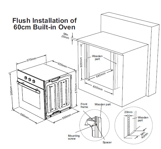 WO600/2S Award   Stainless Fan Forced Oven