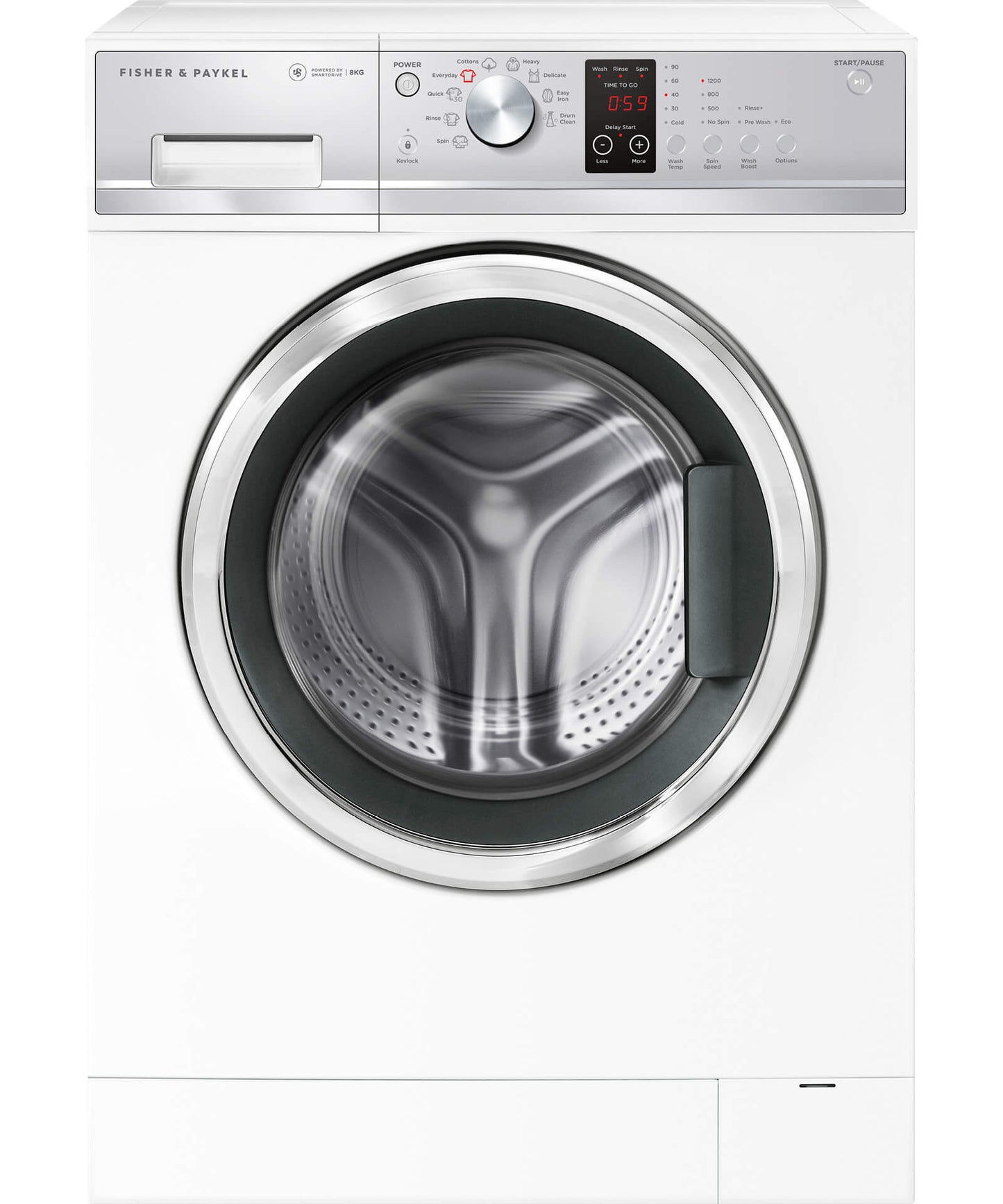 Fisher & Paykel WH8060J3  8.0kg QuickSmart Front Load Washer